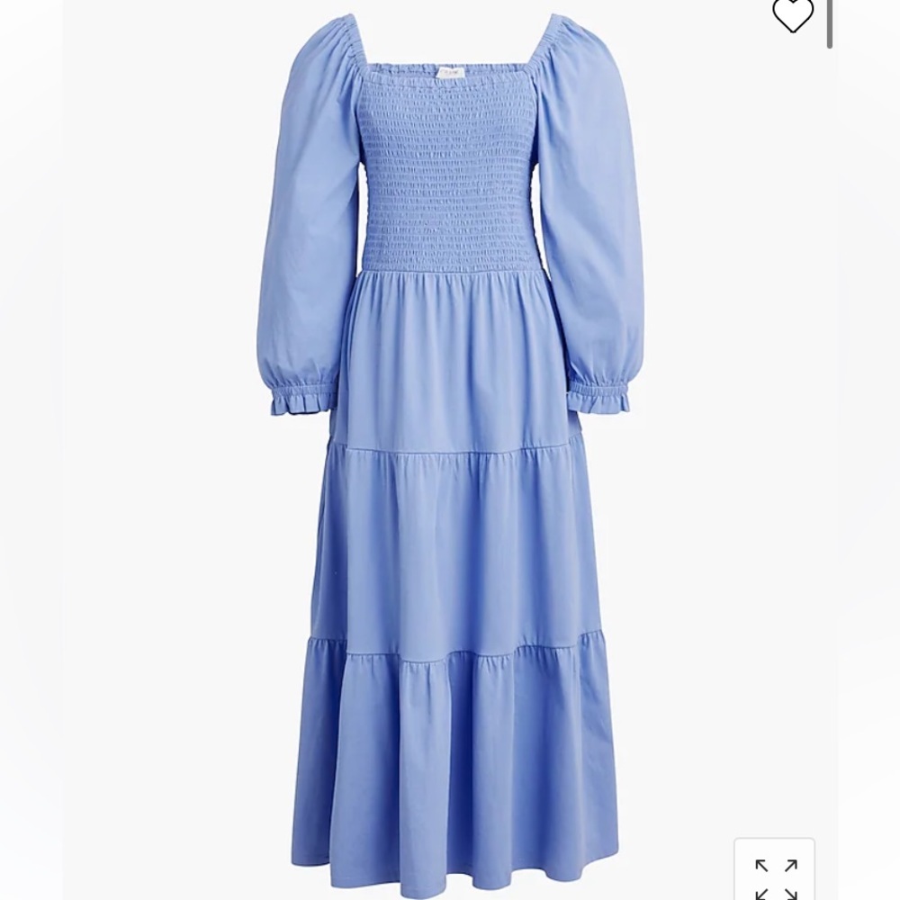 New! J. Crew tiered smocked midi Dress 18136